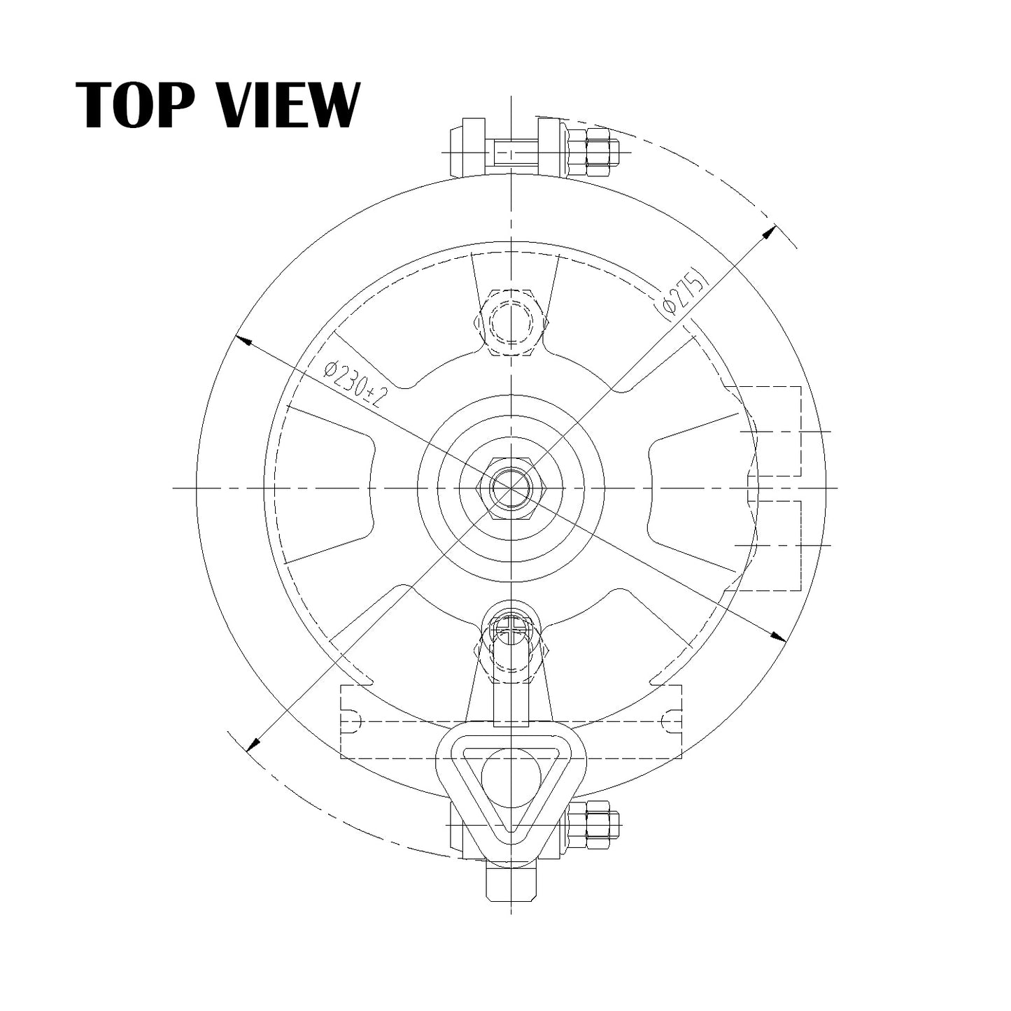 Fortpro Type 3636 Brake Chamber - Standard Stroke, Sealed | F224796