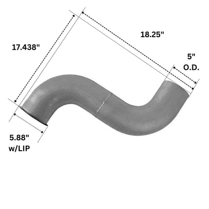 Freightliner Turbo Exhaust Elbow 5" OD. - Replaces - 04-17094-014 | F247731