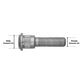 Metric Serrated Drive Wheel Stud M22 x 1.5 THD 0.975" BD x 4 1/4" - 10 Pack