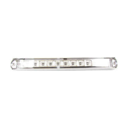 Fortpro 17-6/8" x 2-1/8" Led Light Bar with 11 LEDs and Chromed Bezel