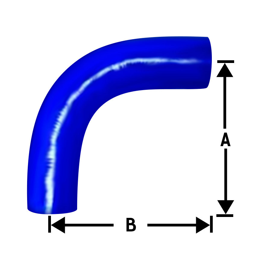 Fortpro Elbow Coolant Silicone Hose 2-1/2 I.D. For Mack