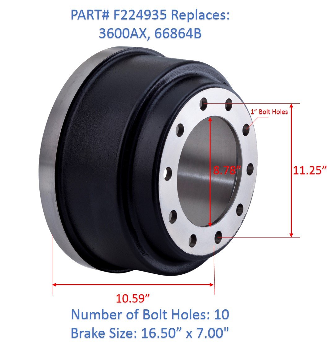 Fortpro 3600AX Brake Drum Seimbang untukFortpro 3600AX Brake Drum Seimbang untuk  