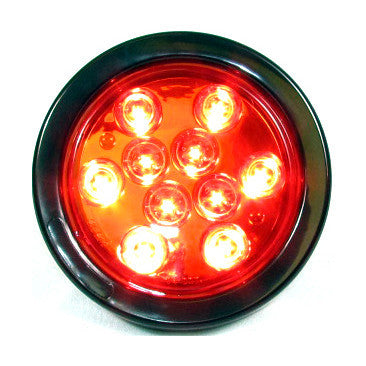 Fortpro 4" Round Tail/Turn Led Light with 10 Leds