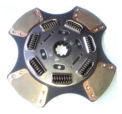 15 x 1/2in Clutch Disc With 2x10in Spline & 7 Springs - Front/Rear