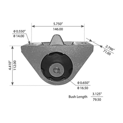 Cabin Mount for Freightliner Century, Columbia - Replaces 1845384000