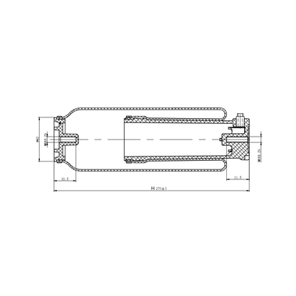 Fortpro Seat Air Spring Replaces 800-6222086001 For Mack / Universal Trucks | F245579