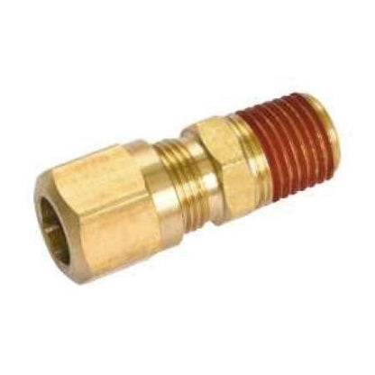 Fortpro Air Brake NTA Compression Fitting Male Connector - 3/8" Tube & 3/8" Thread, Replaces 38078 - 5 Pack | F229031