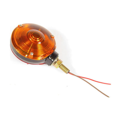 Fortpro Round Pedestal Incandescent Light with Red/Amber Lens