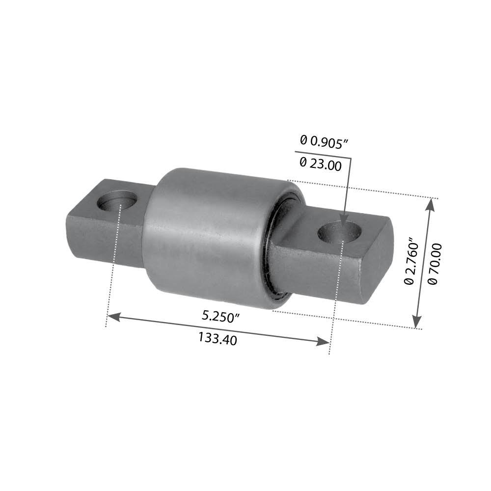 Fortpro Torque Arm Bush Replacement for Hendrickson 66649-003L 