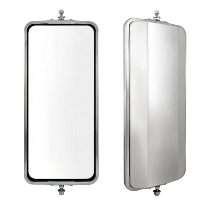 Fortpro 7" x 16" Stainless Steel West Coast Mirror Head | F245678